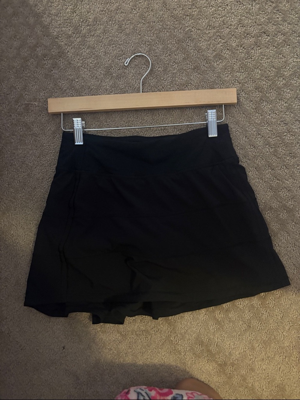lululemon athletica Black Athletic Skort with Built-In Shorts